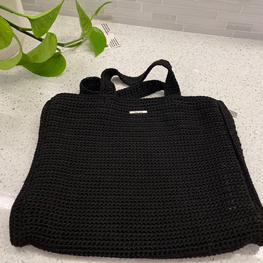 The Sak Crochet Top Handle with Zip closure Bag